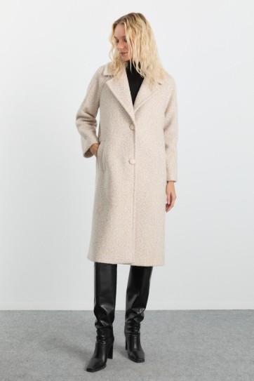 Erkek Yaka Raglan Kol Kaban