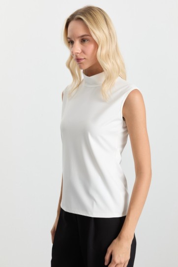 Balıkçı Yaka Kolsuz Bluz