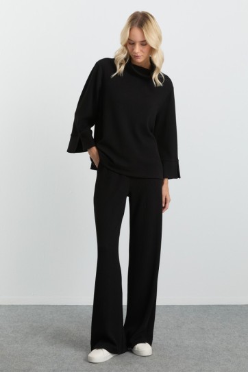 Bol Paça Kendinden Fitilli Pantolon