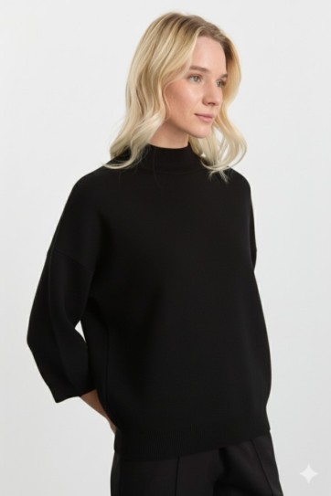 Dik Yaka Truvakar Kol Triko Bluz