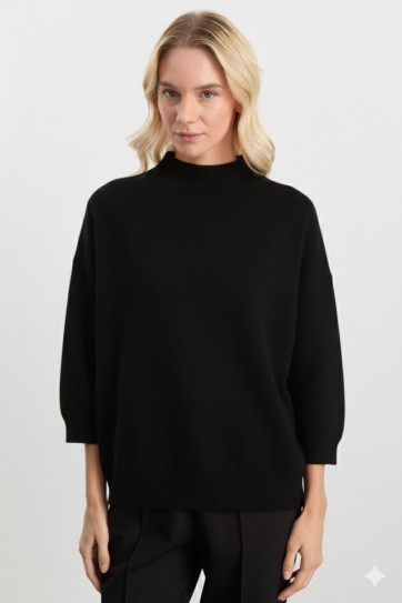 Dik Yaka Truvakar Kol Triko Bluz