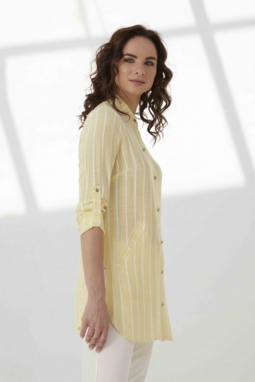 HAKİM YK.YAN FLETO CEP ÇİZGİLİ TUNİK