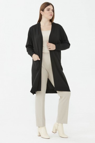 Cepli Triko Uzun Hırka