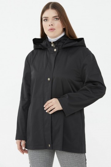 Büyük Beden Dik Yaka Trençkot