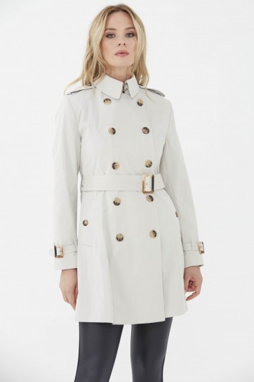 Kruvaze Kemerli Trençkot