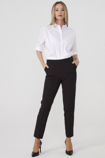 Paçası Çıtçıtlı Beli Lastikli Pantolon