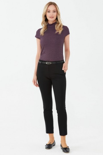 Beli Kemerli Dar Paça Pantolon