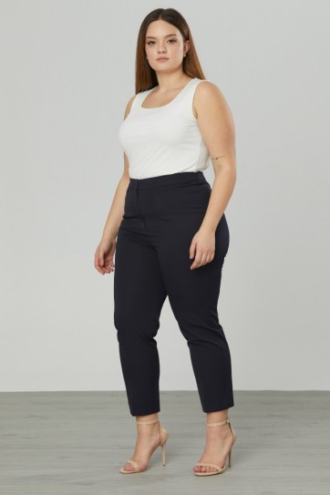 Büyük Beden Kare Cep Bilek Boy Pantolon