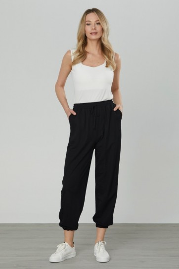 Paçası Lastikli Beli Lastikli Pantolon
