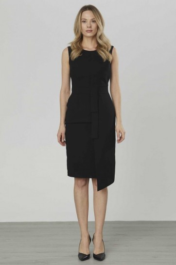 Önü Anvelop Belden Şeritli Elbise