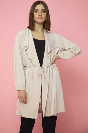 Önü Dökümlü Beli Büzgülü Hırka